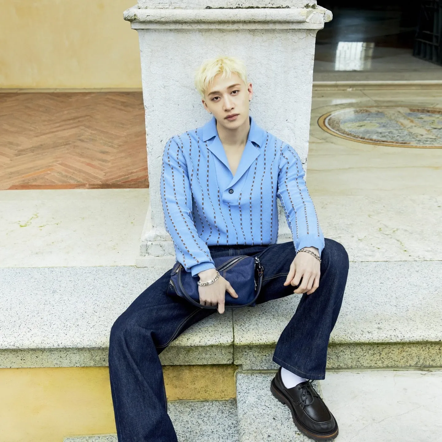 A moment captured by Bang Chan (Stray Kids)'s fan