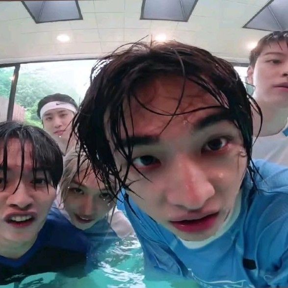 Recent activity shot of Hyunjin (Stray Kids)