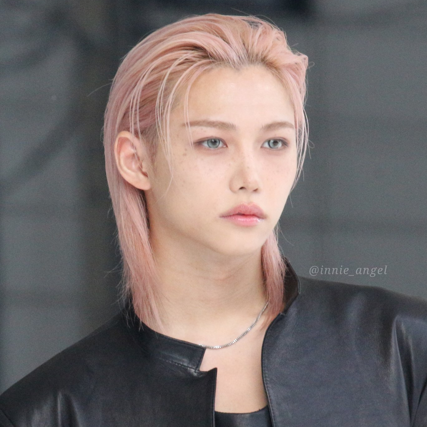 A moment captured by Felix (Stray Kids)'s fan