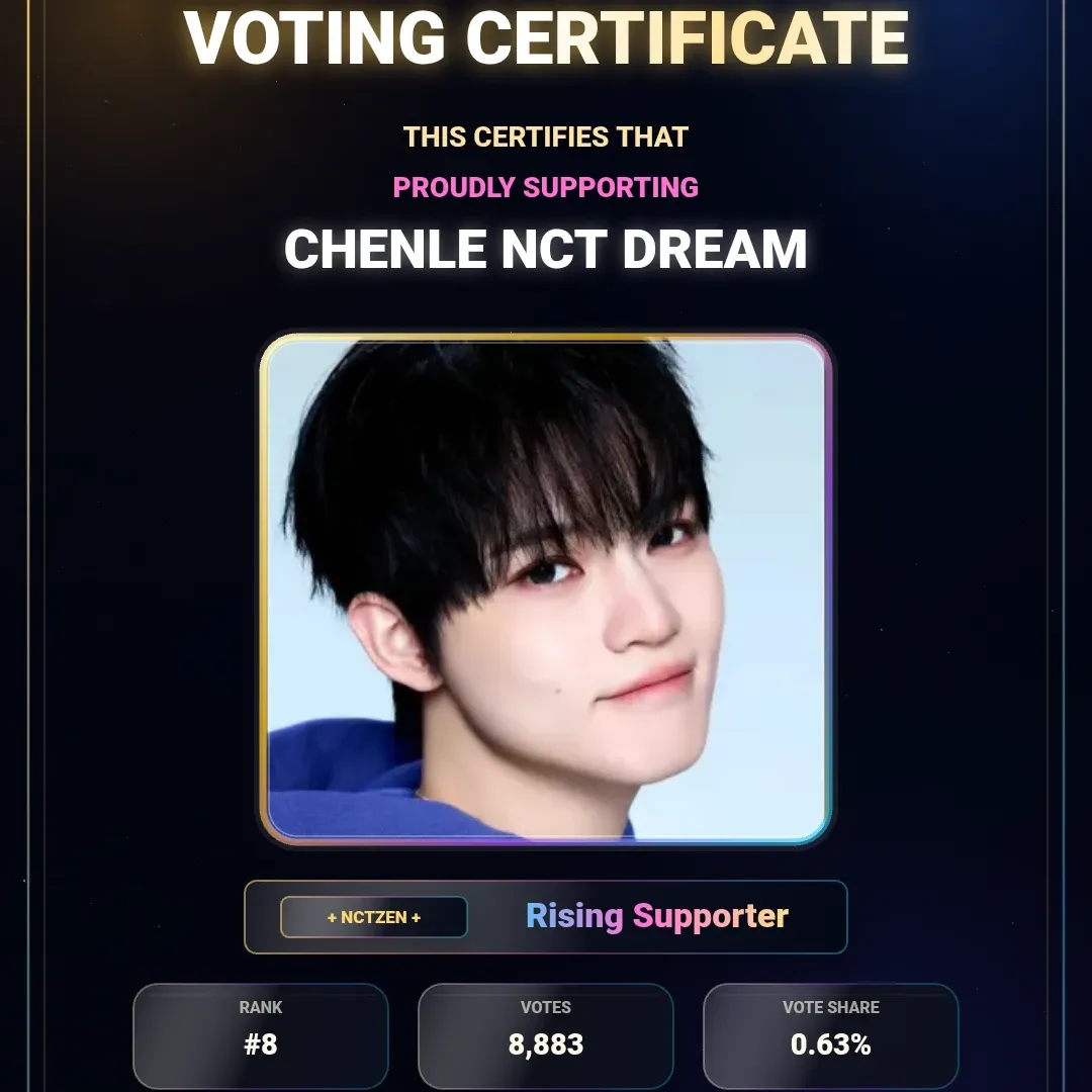 A moment captured by Chenle (NCT DREAM)'s fan