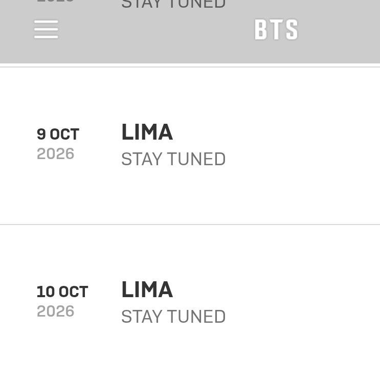 Recent activity shot of BTS