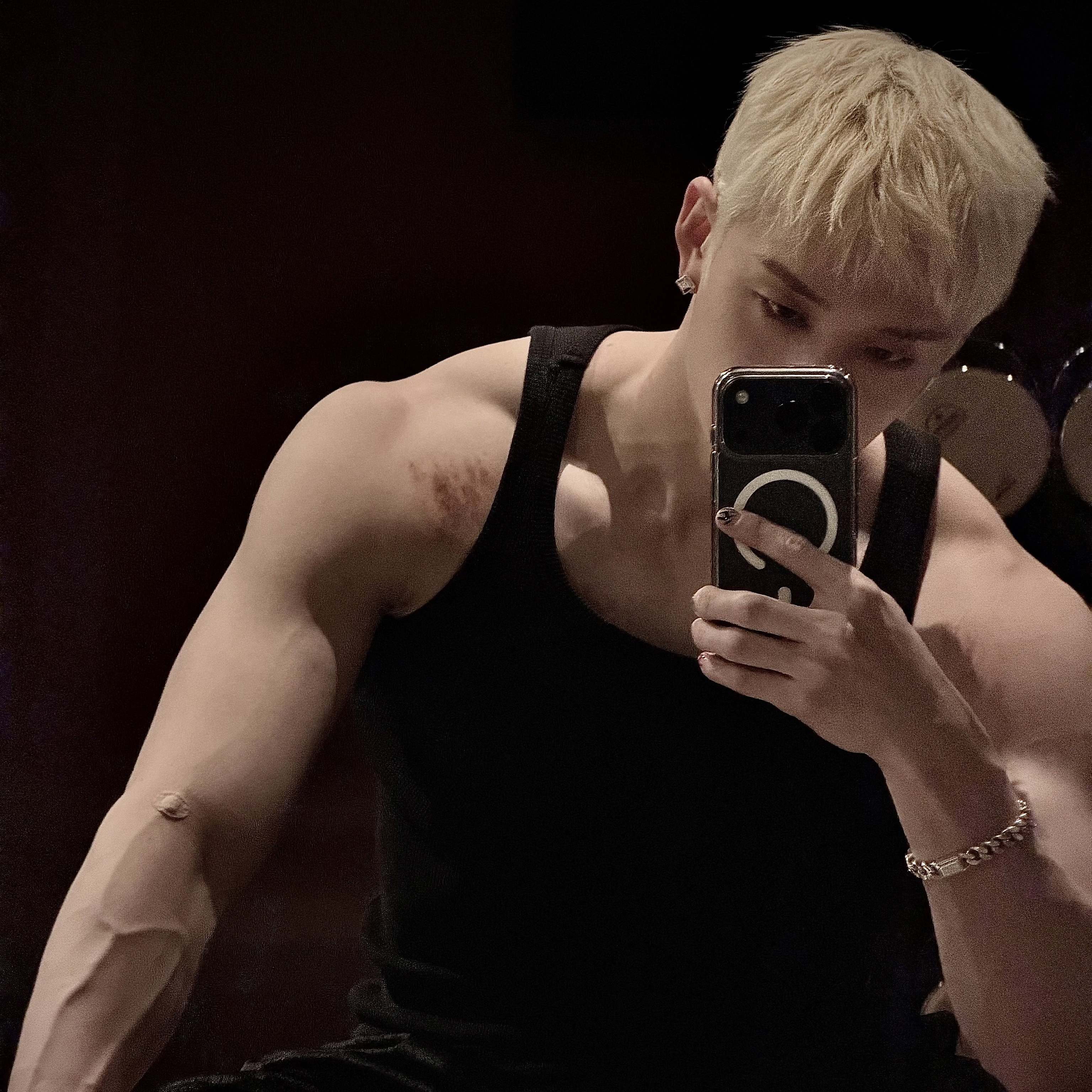 Recent activity shot of Bang Chan (Stray Kids)