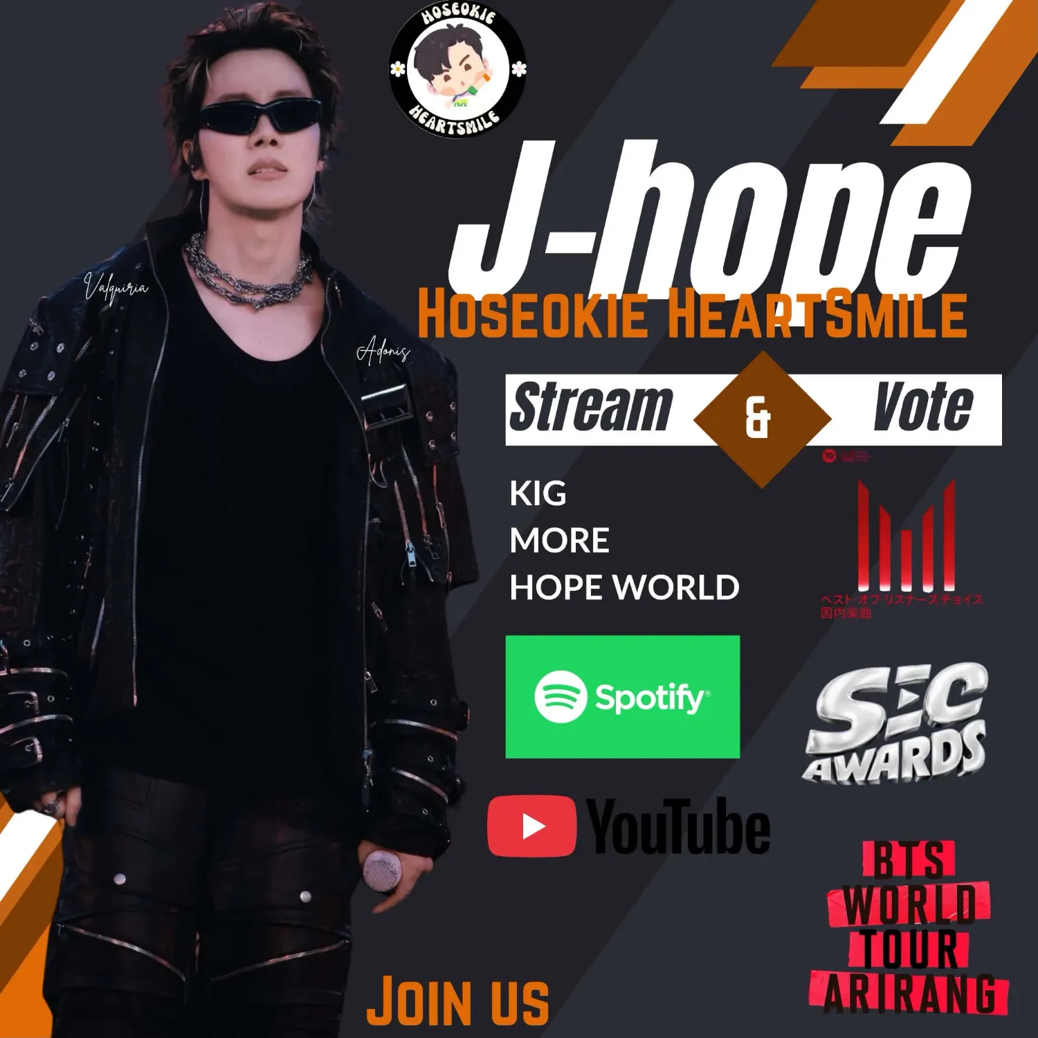 Momen yang diabadikan oleh penggemar j-hope (BTS)