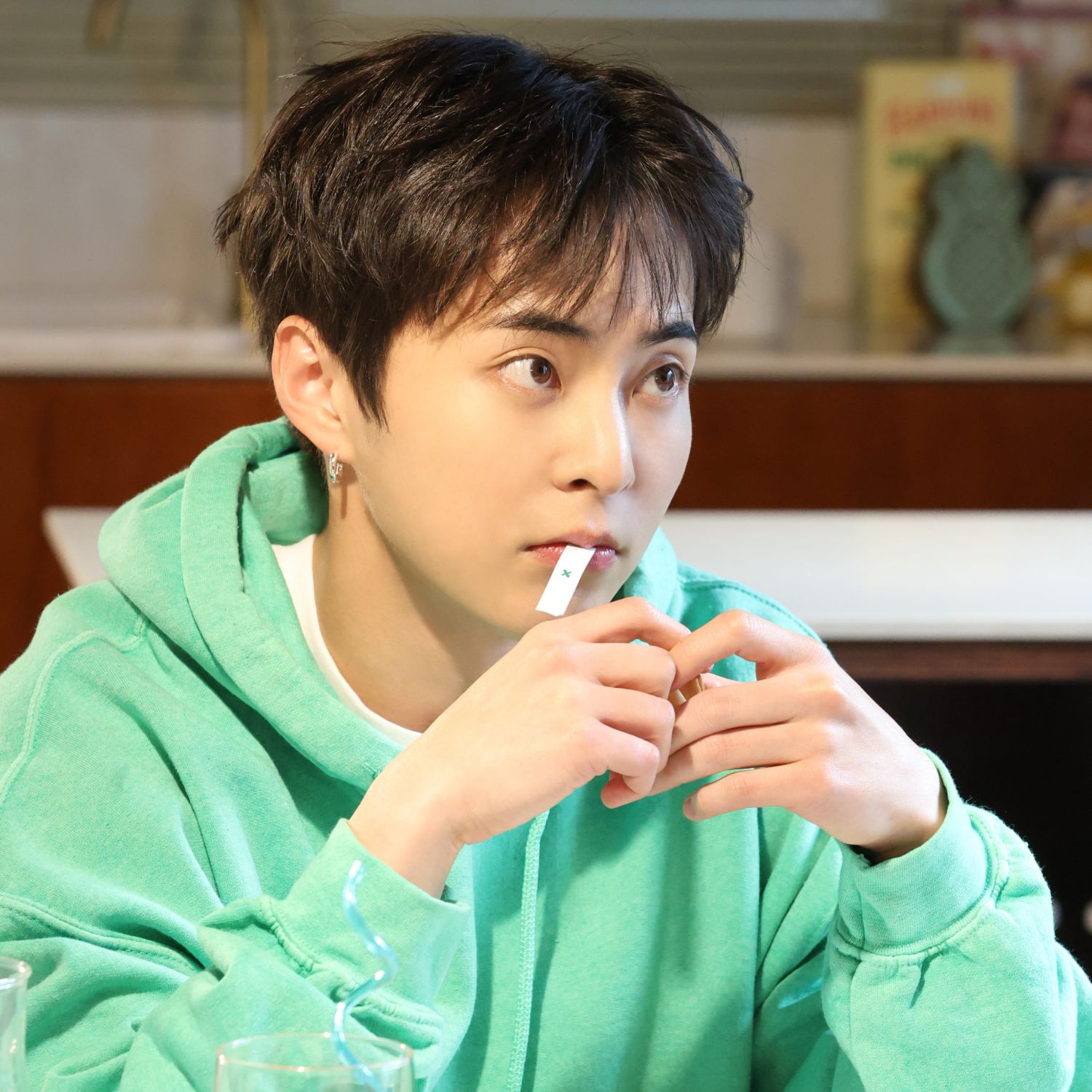 Recent activity shot of Xiumin (EXO)