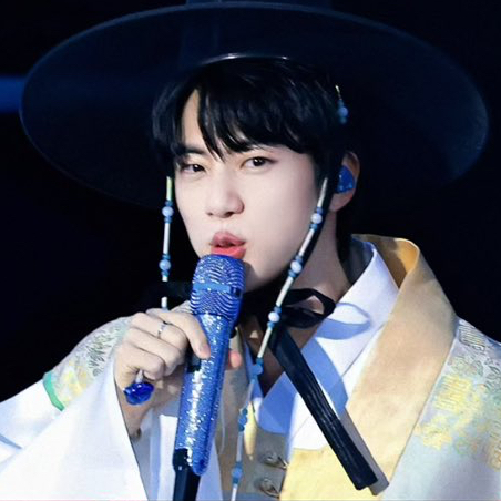 Recent activity shot of Jin (BTS)