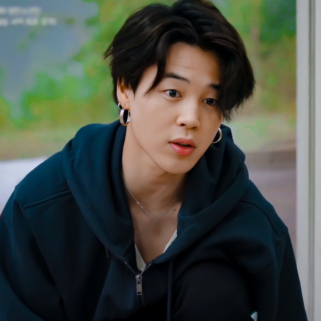 Recent activity shot of Jimin (BTS)