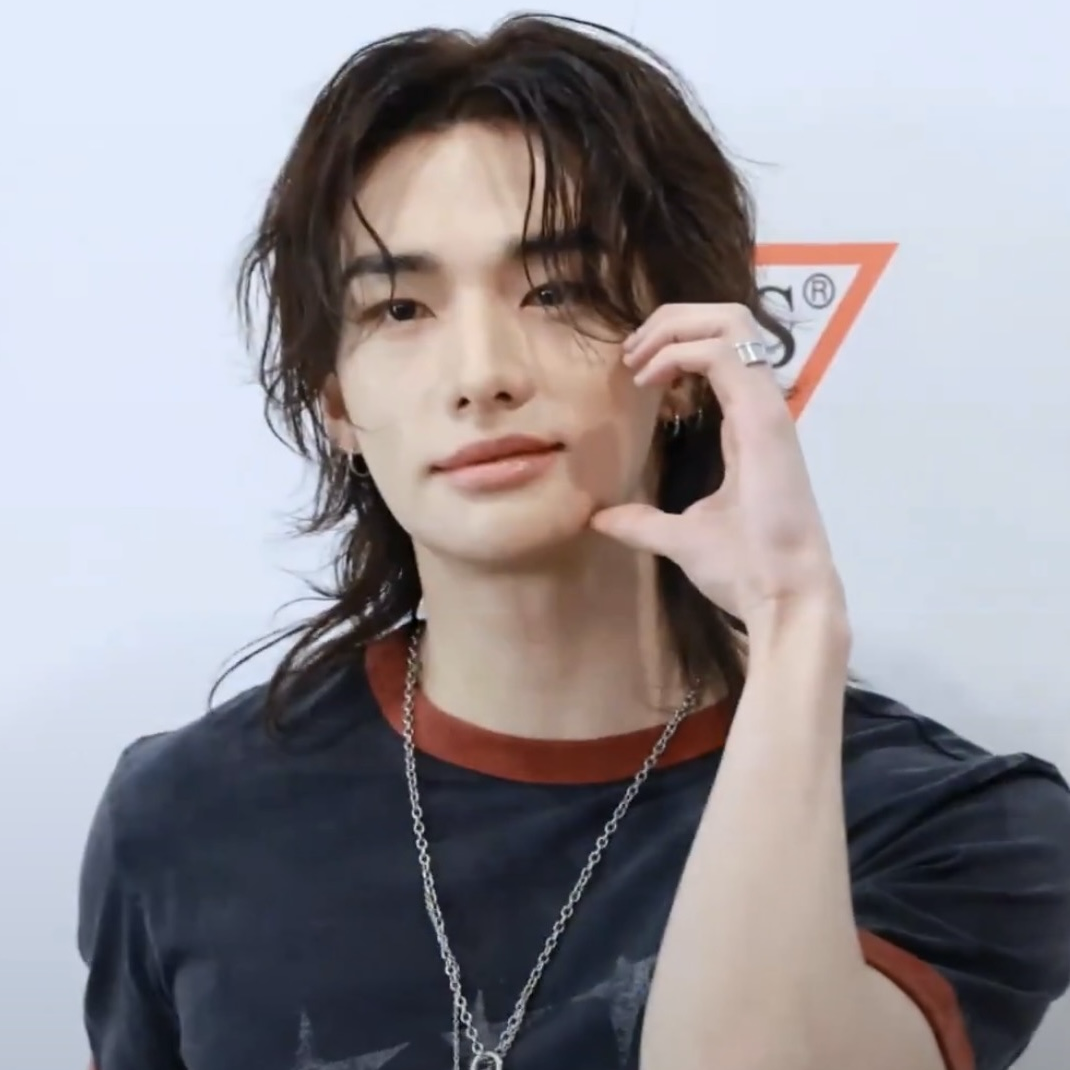 Behind-the-scenes cut of Hyunjin (Stray Kids)