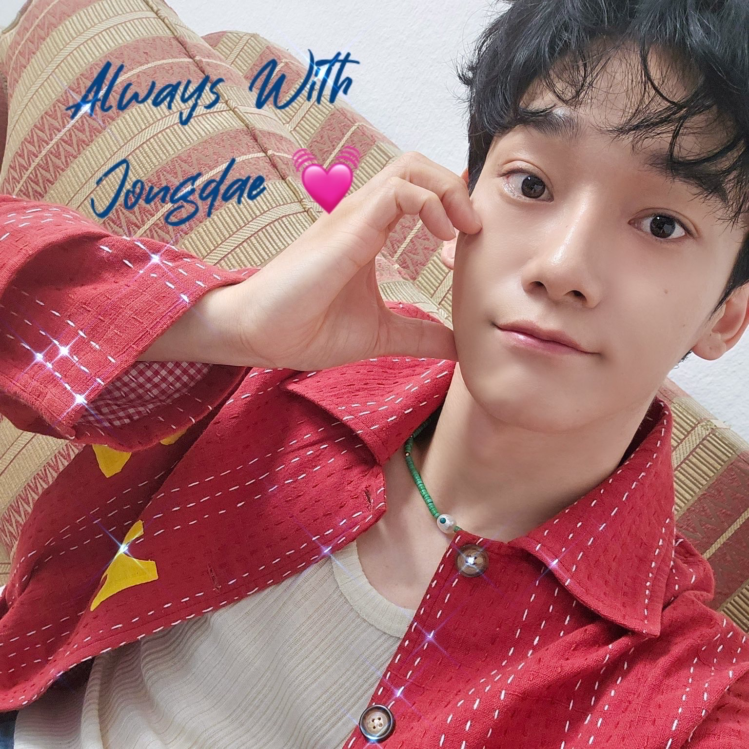 Recent activity shot of Chen (EXO)