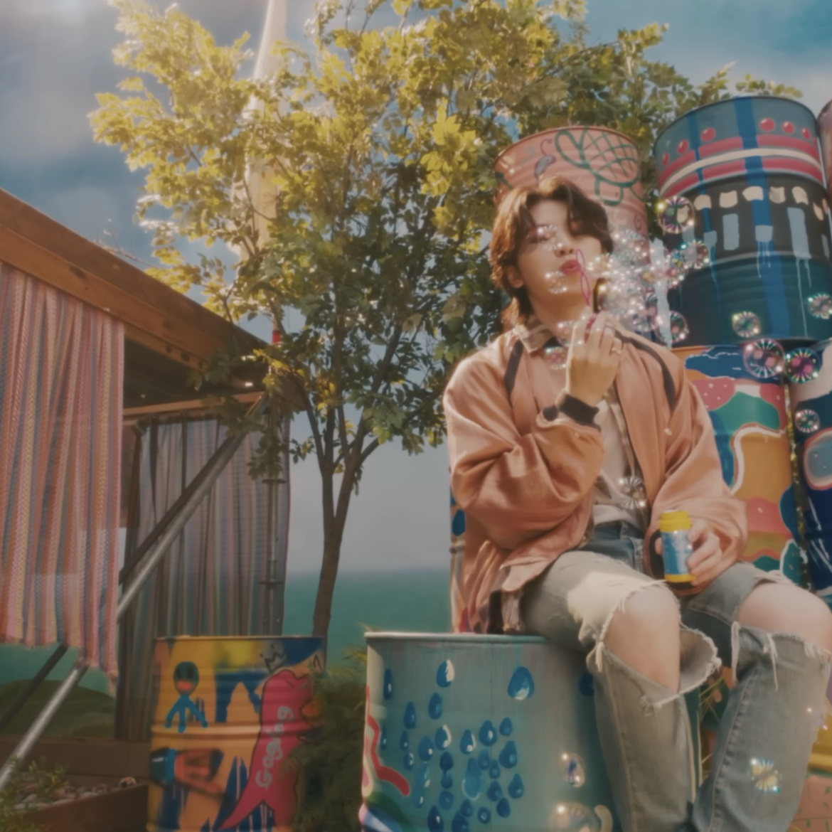 A moment captured by Woozi (SEVENTEEN)'s fan