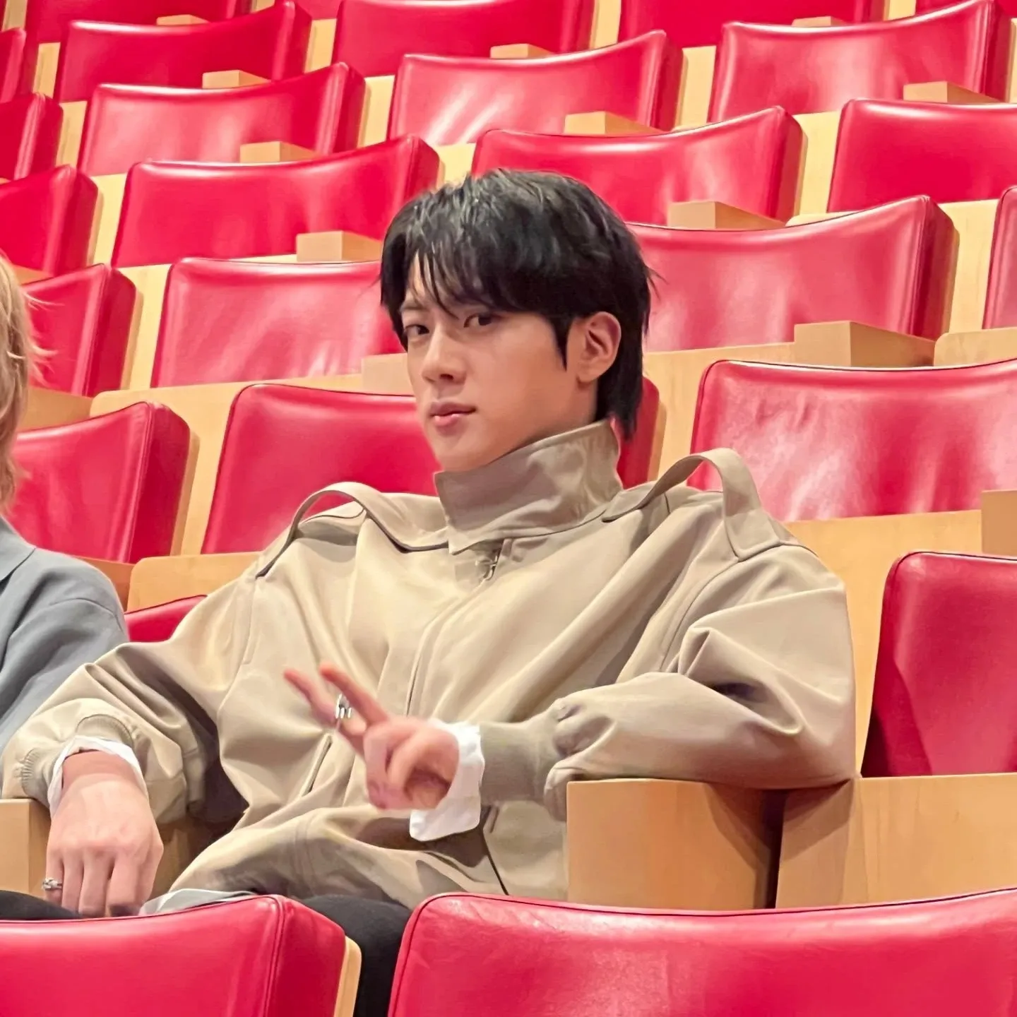 Recent activity shot of Jin (BTS)