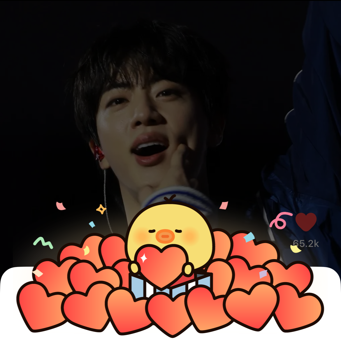 Recent activity shot of Jin (BTS)