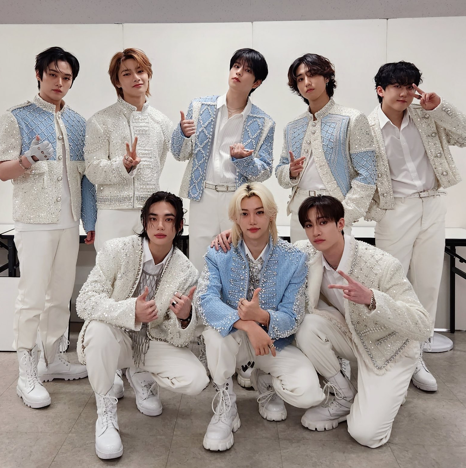 A moment captured by Stray Kids's fan