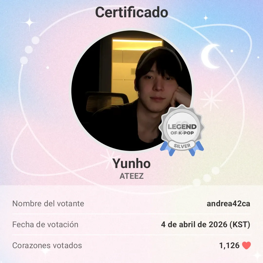 Recent activity shot of Yunho (ATEEZ)