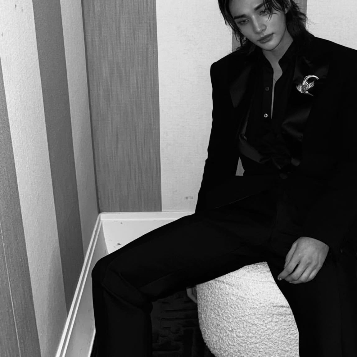 Recent activity shot of Hyunjin (Stray Kids)
