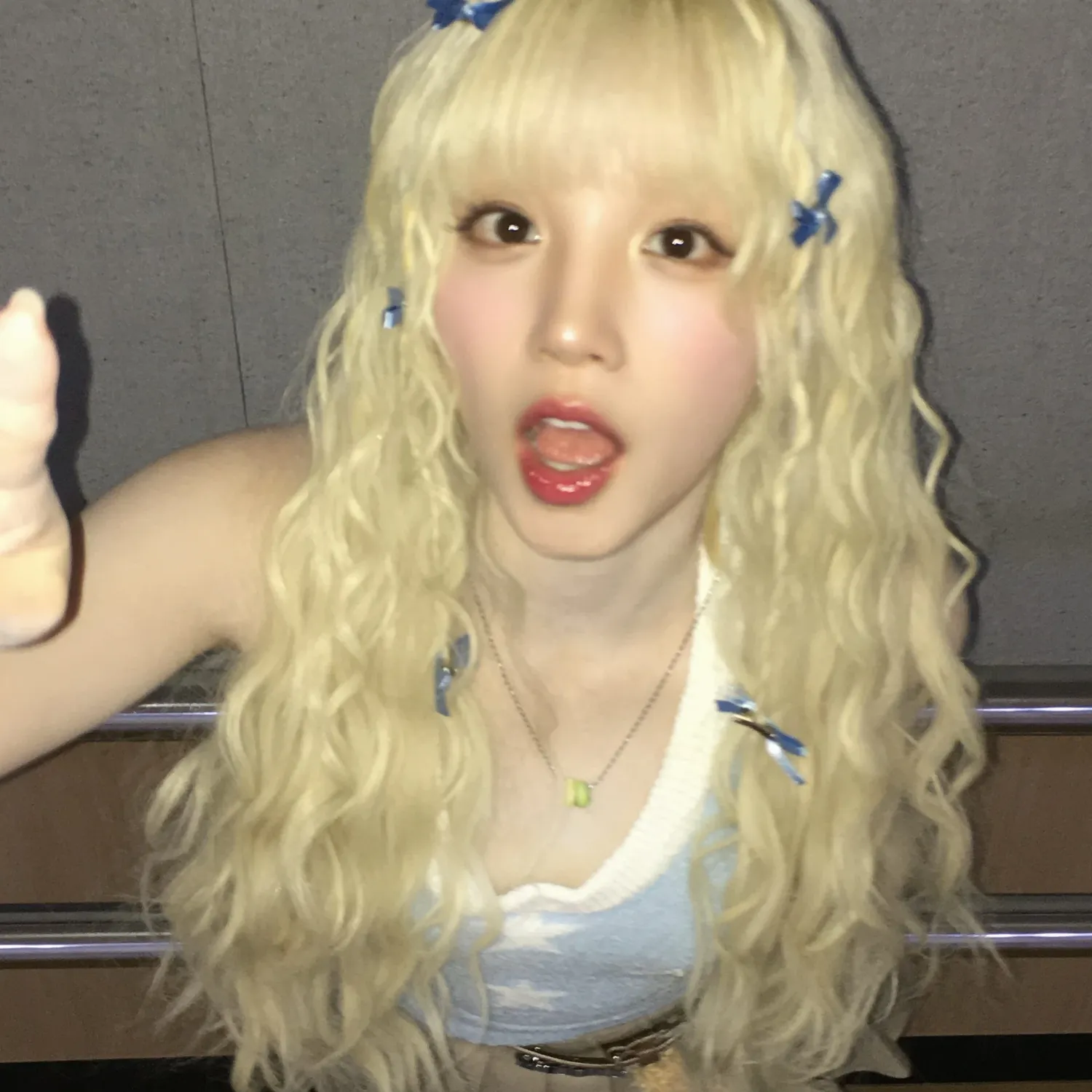 A moment captured by Yuqi (i-dle)'s fan