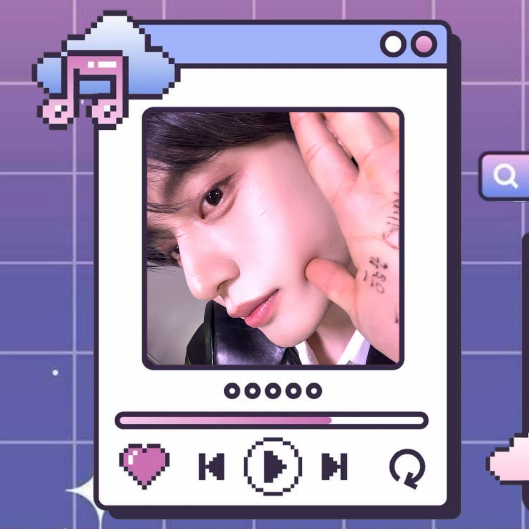 A moment captured by Kim Jiwoong (ZEROBASEONE)'s fan