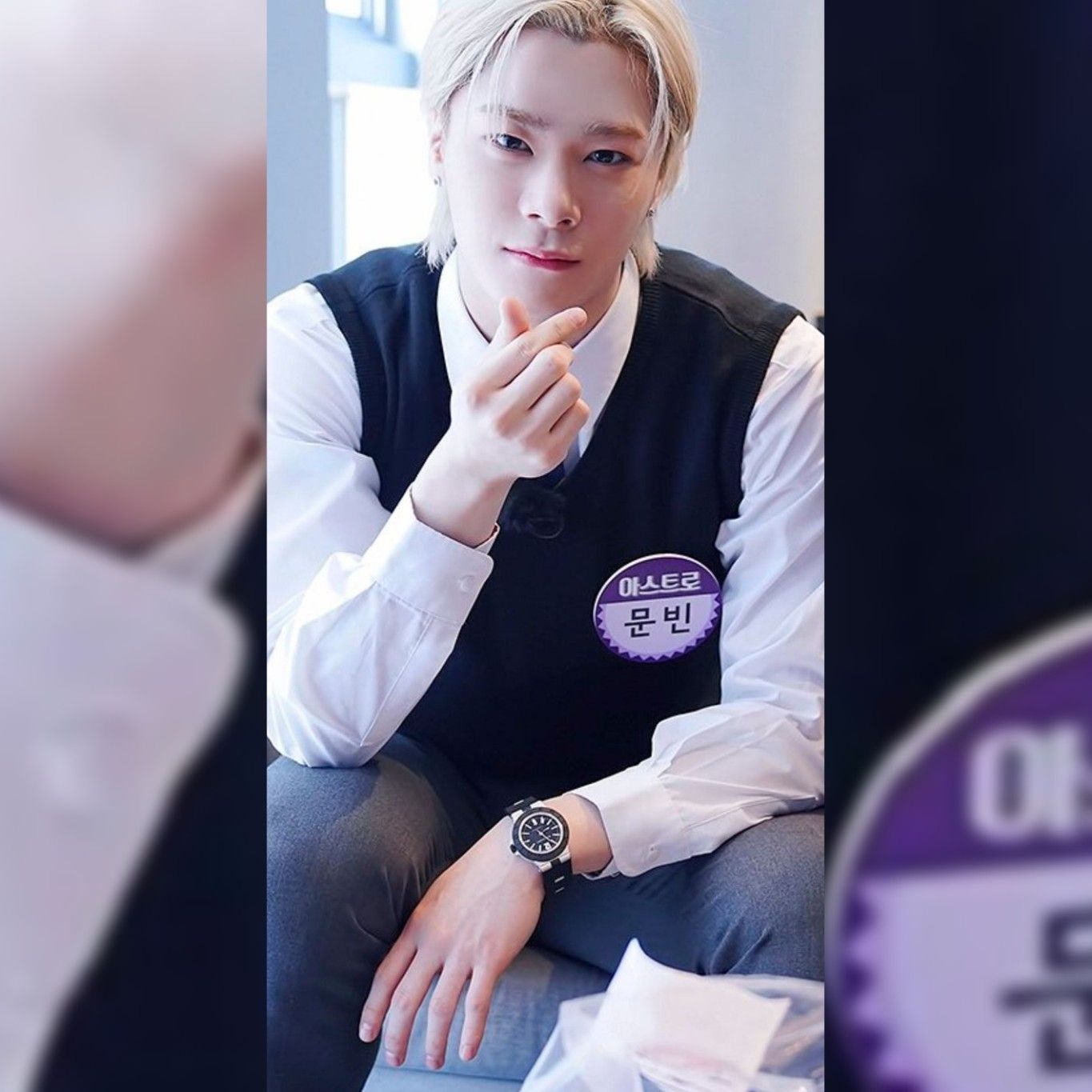 A moment captured by Moonbin (ASTRO)'s fan