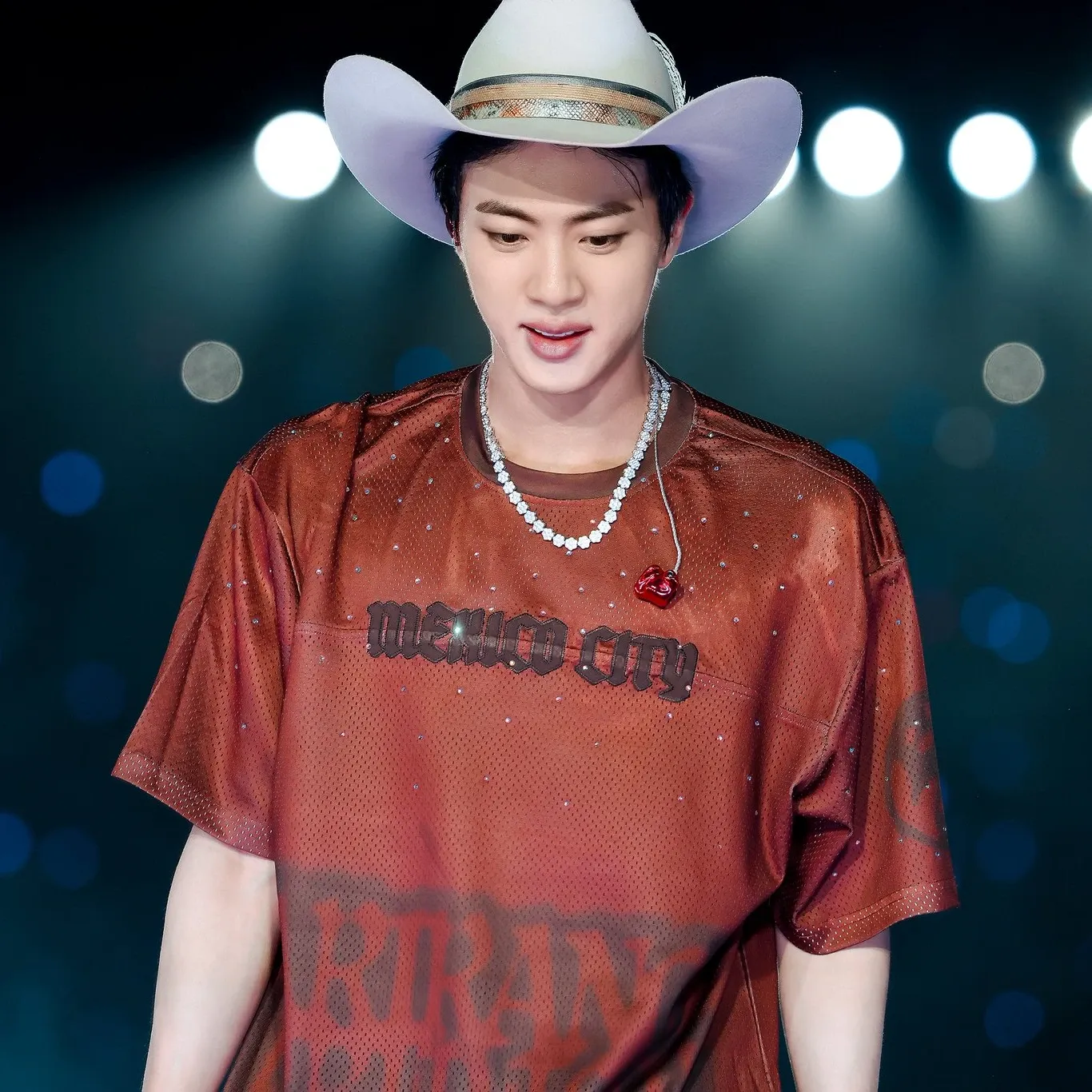 Recent activity shot of Jin (BTS)