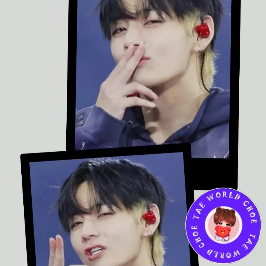 A moment captured by V (BTS)'s fan