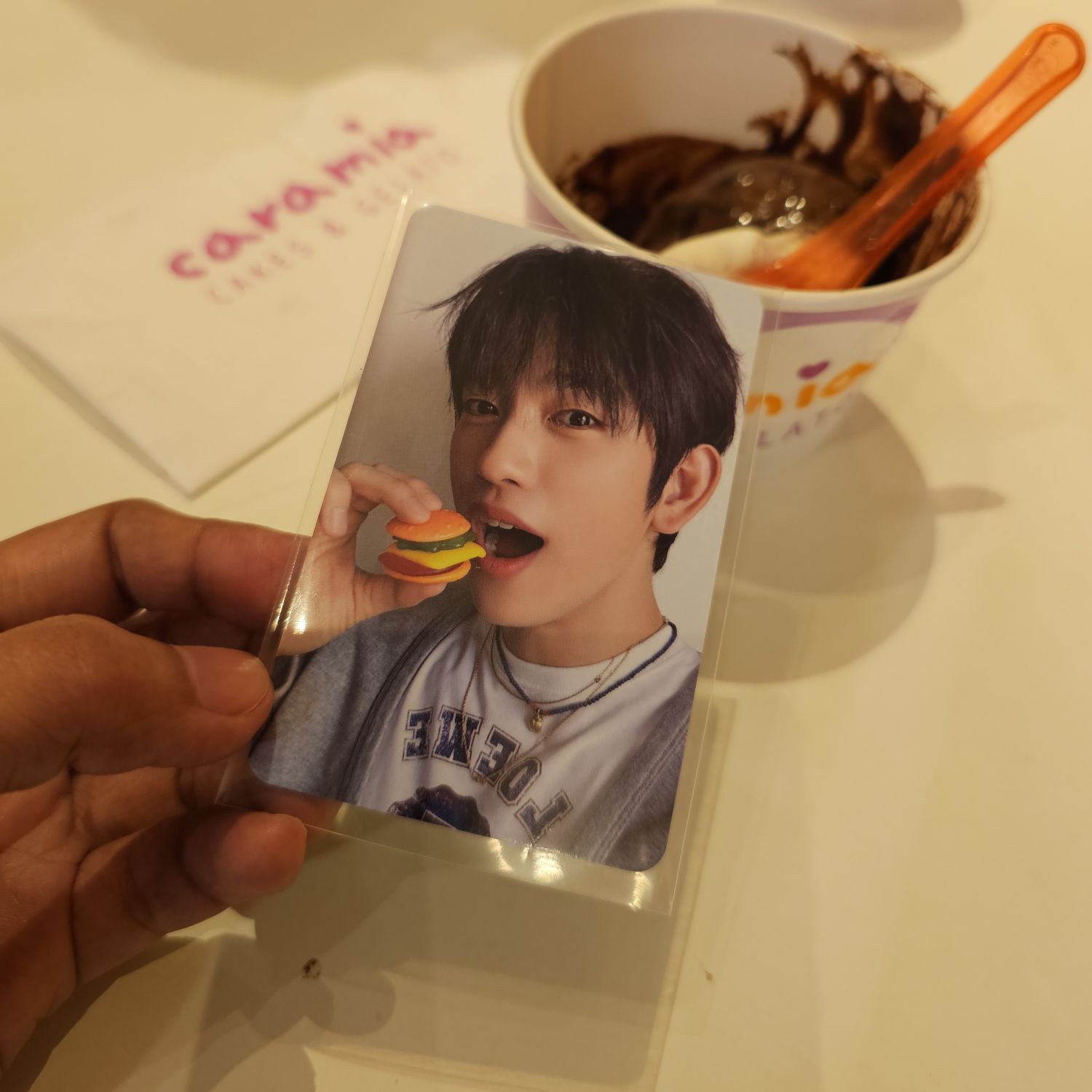 A moment captured by Jinyoung (GOT7)'s fan