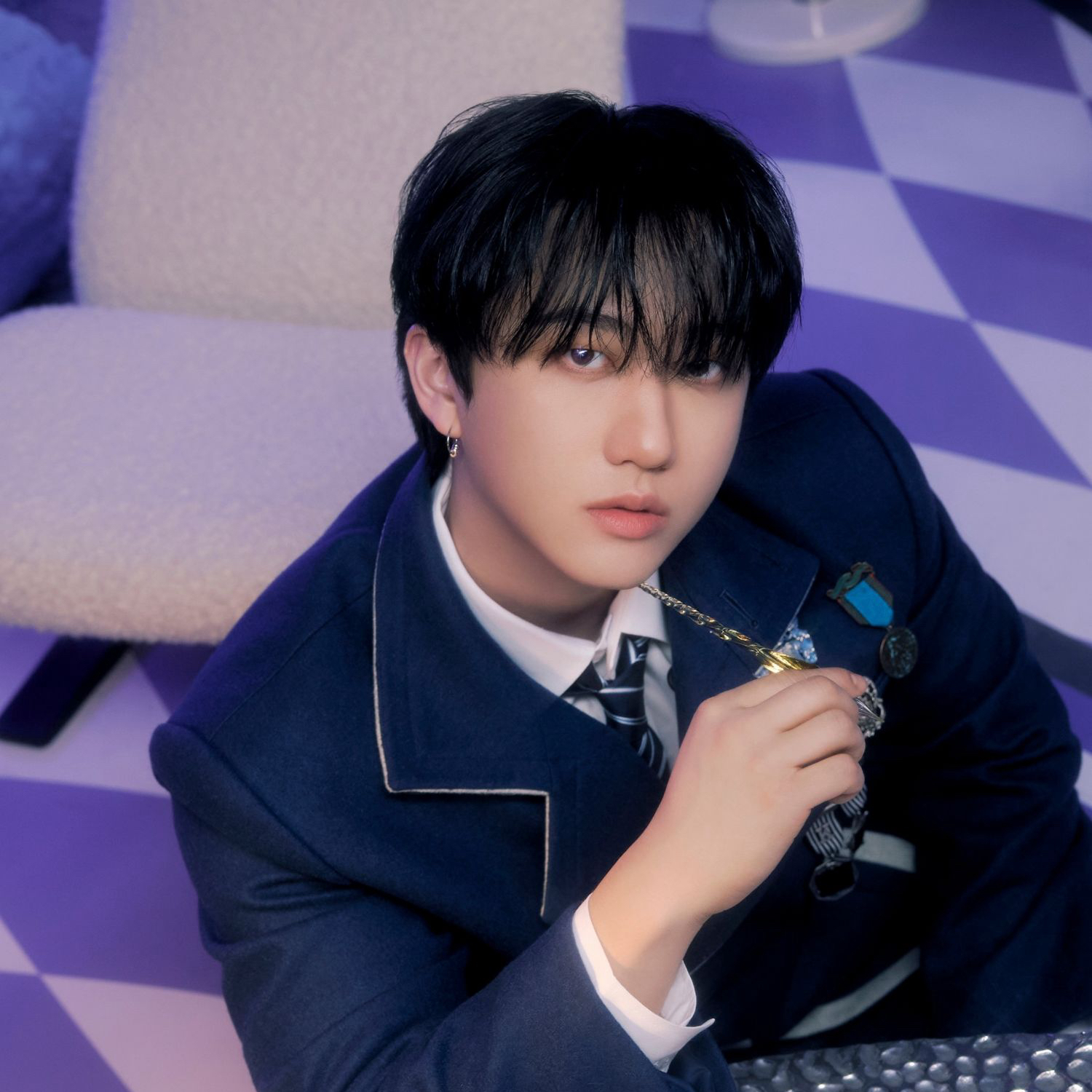 Recent activity shot of Changbin (Stray Kids)