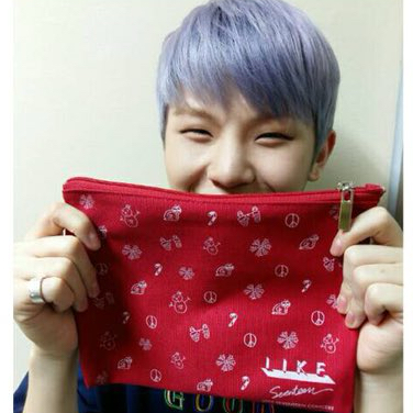 A moment captured by Woozi (SEVENTEEN)'s fan