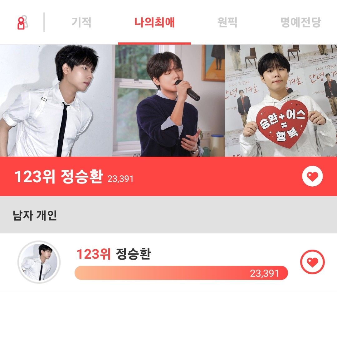 A moment captured by Jung Seunghwan's fan