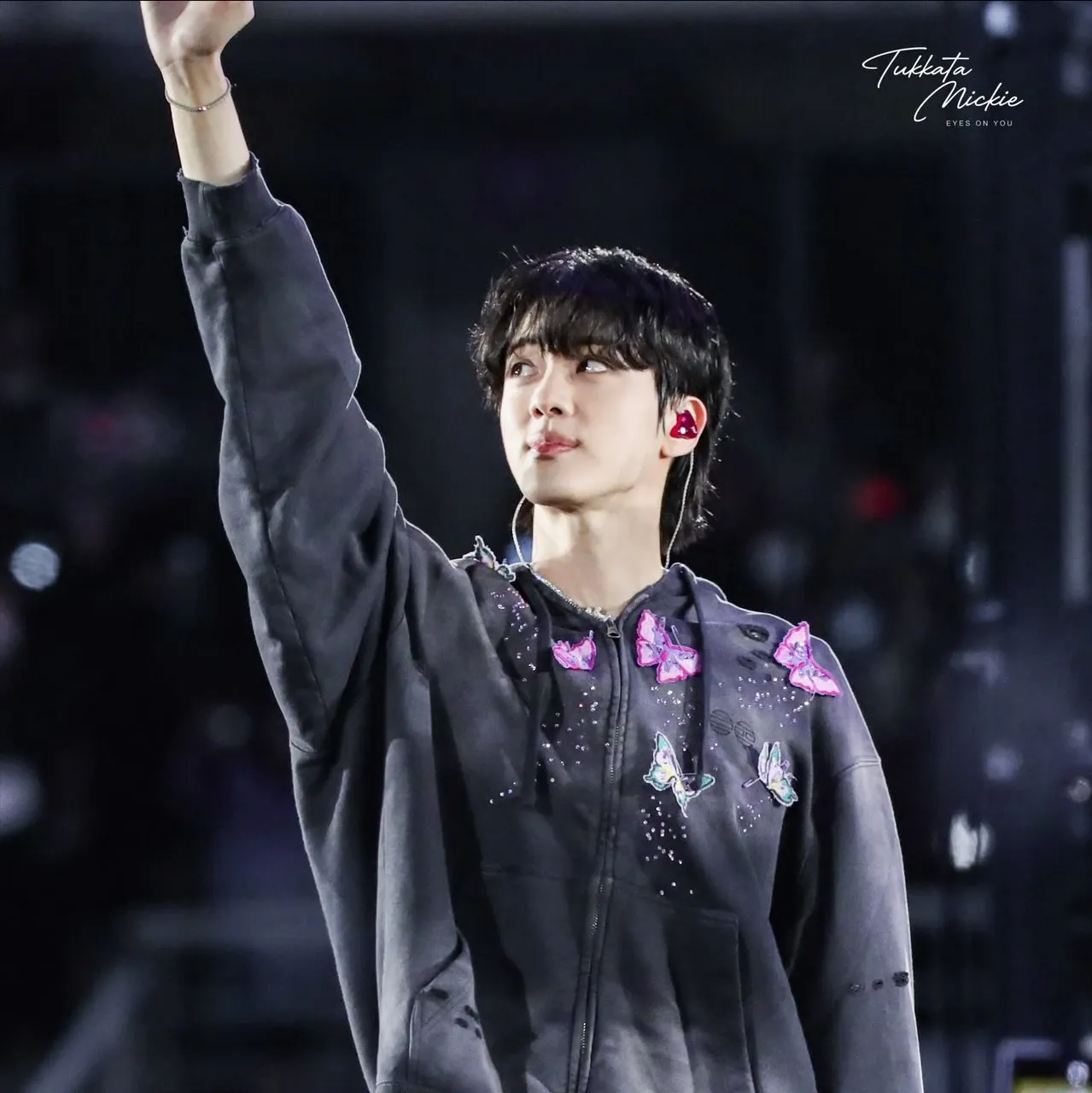 A moment captured by Jin (BTS)'s fan