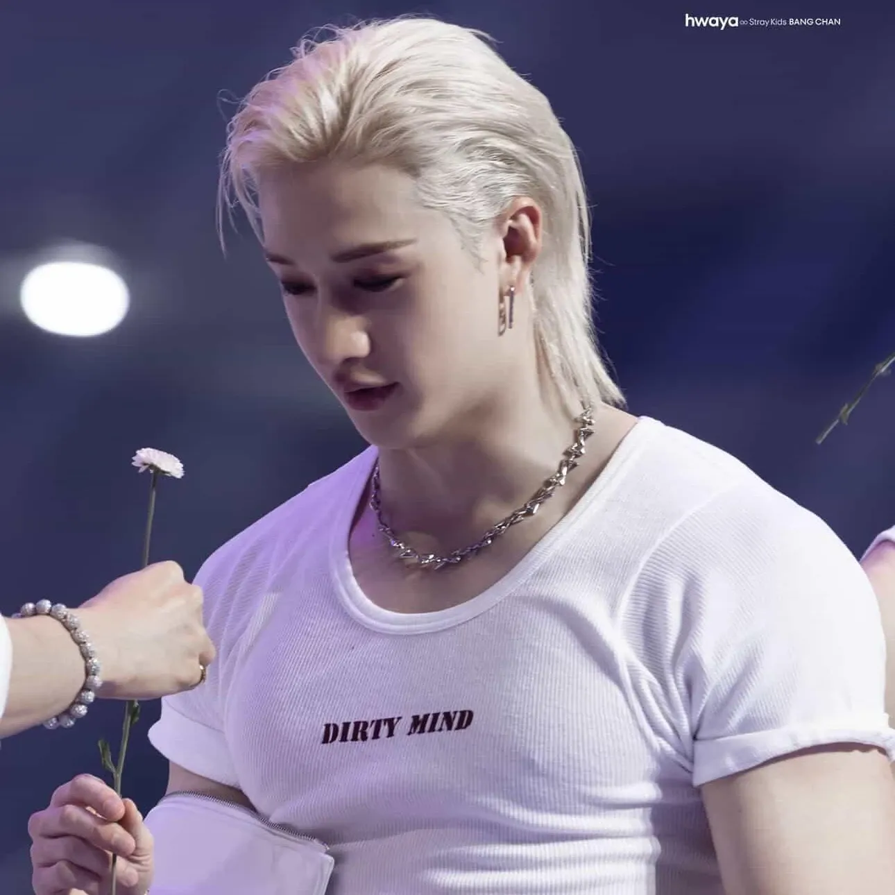 Recent activity shot of Bang Chan (Stray Kids)