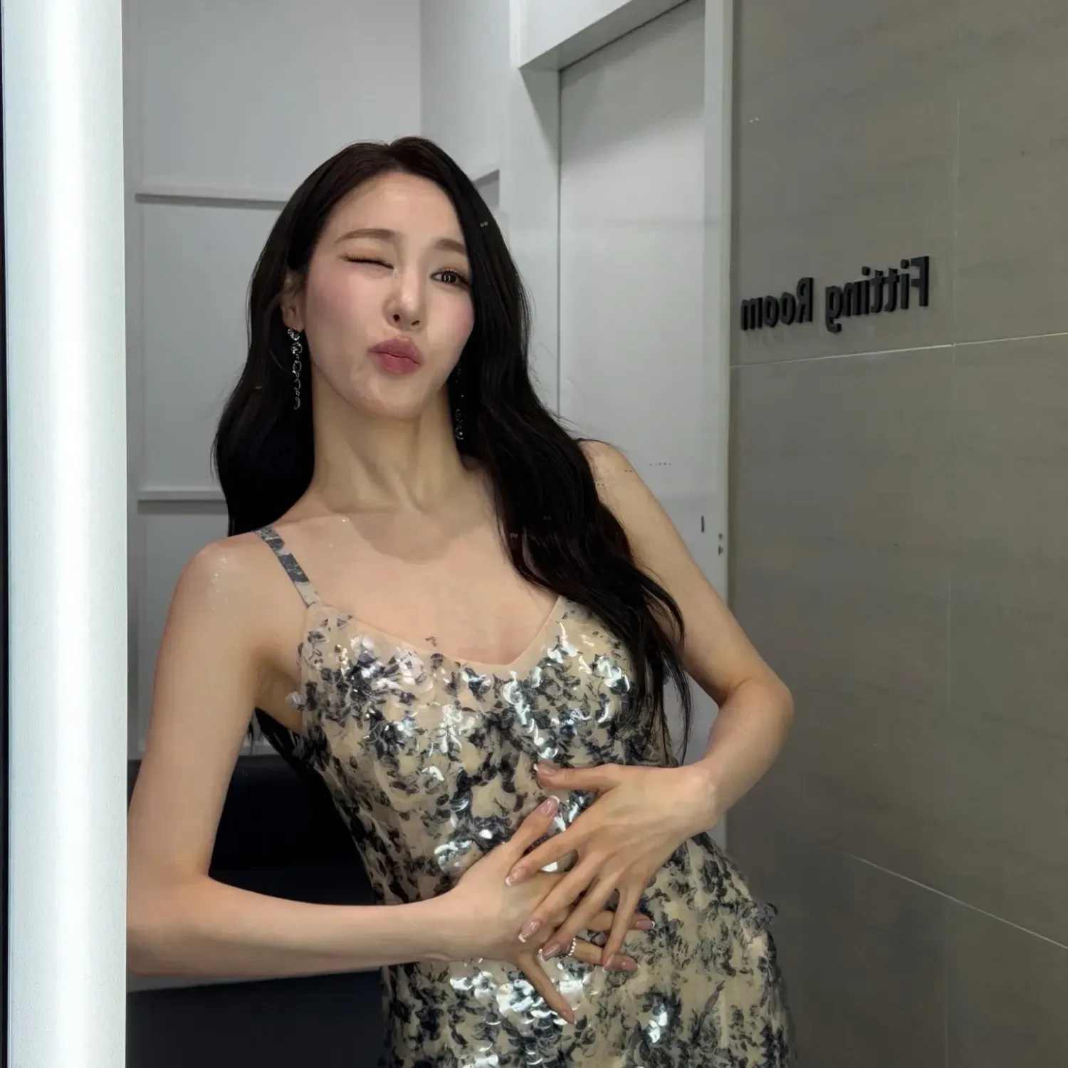 A moment captured by Tiffany Young (Girls' Generation)'s fan