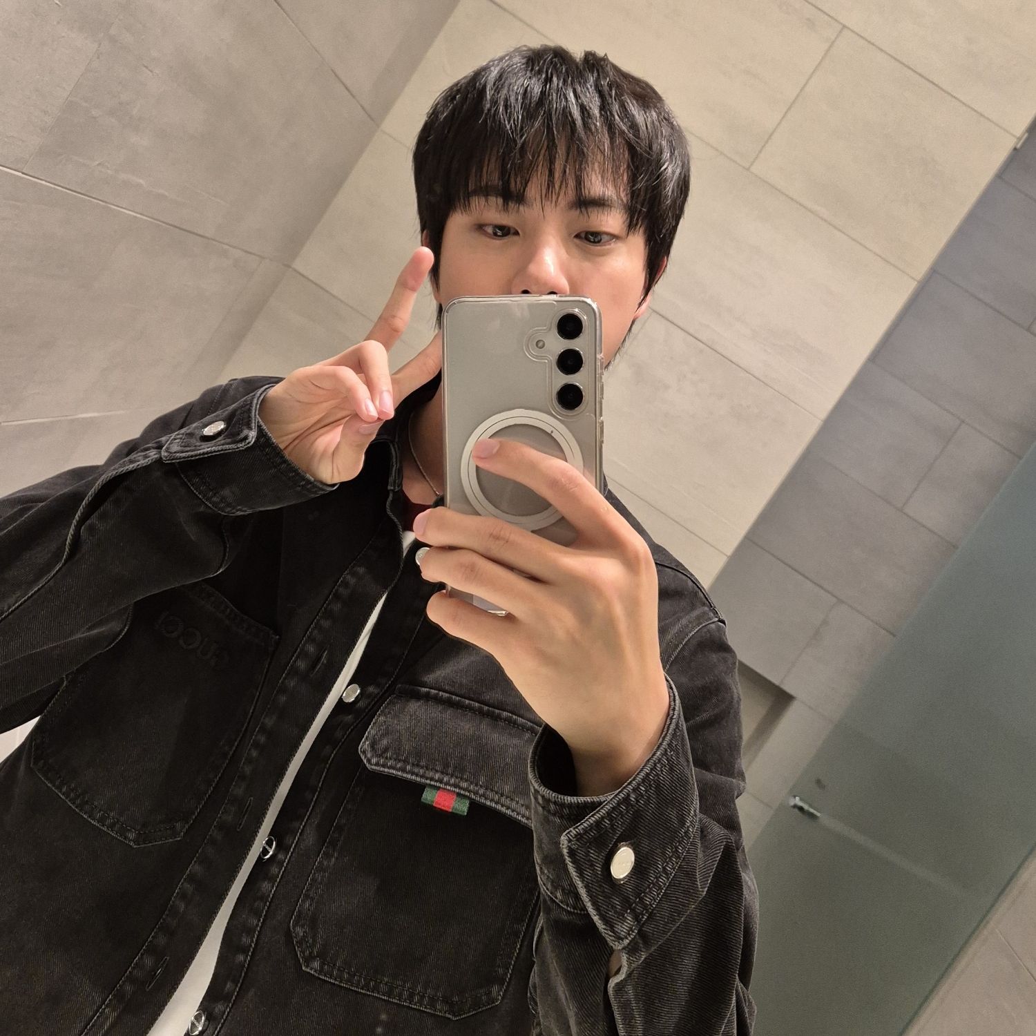 Recent activity shot of Jin (BTS)