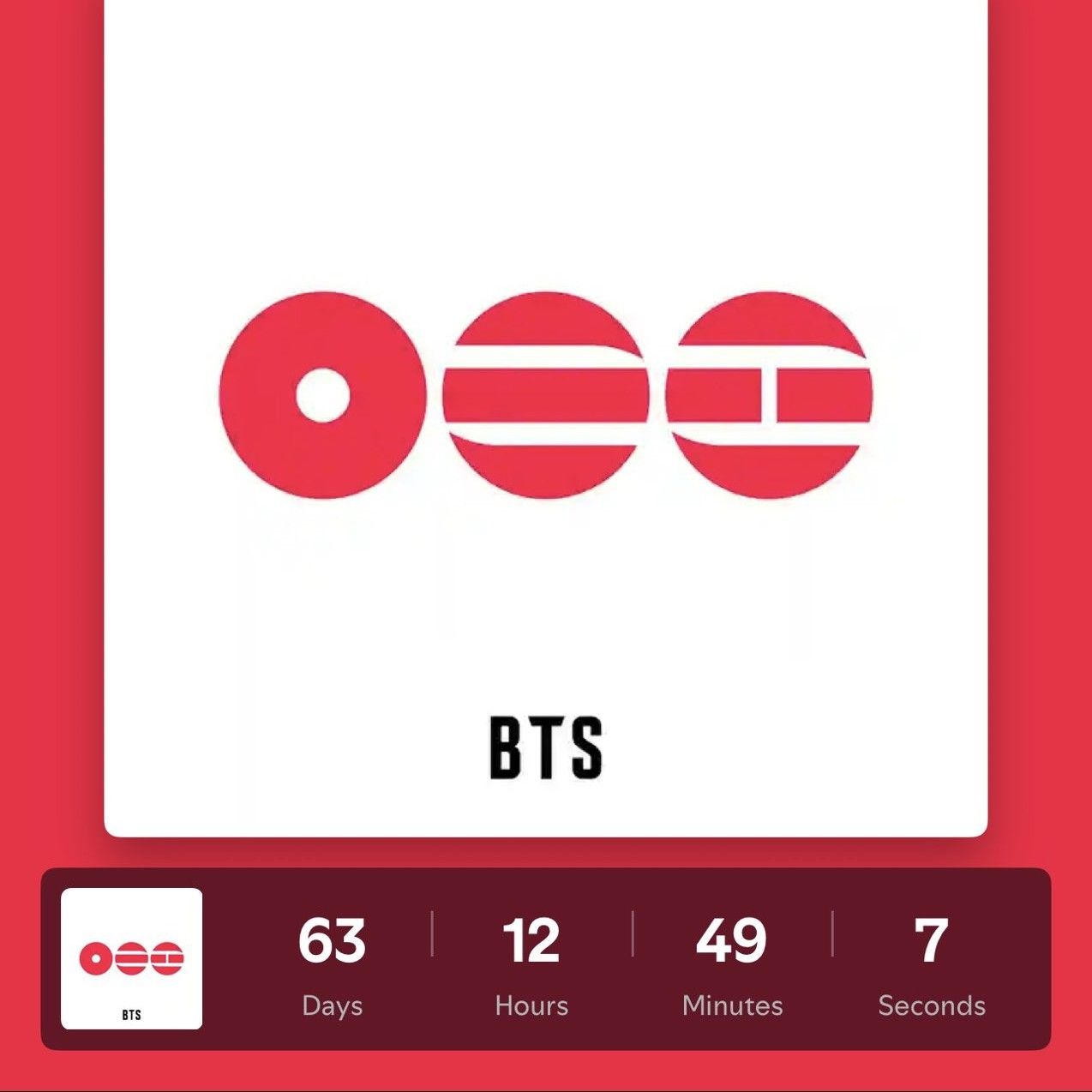 Recent activity shot of BTS