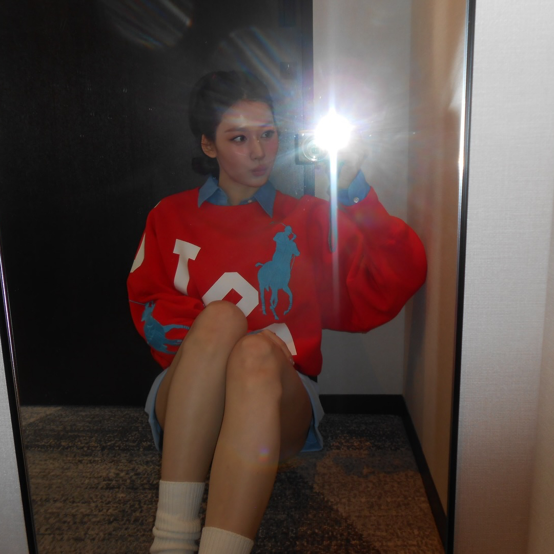 サナ (TWICE)の舞台裏ショット