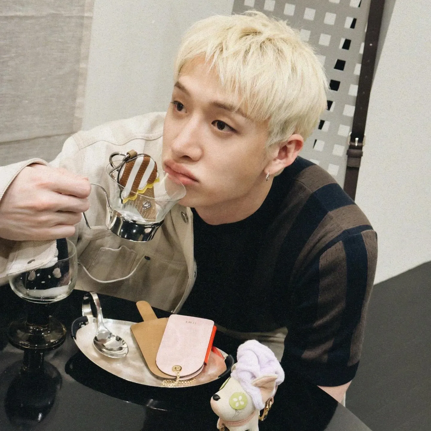 Recent activity shot of Bang Chan (Stray Kids)