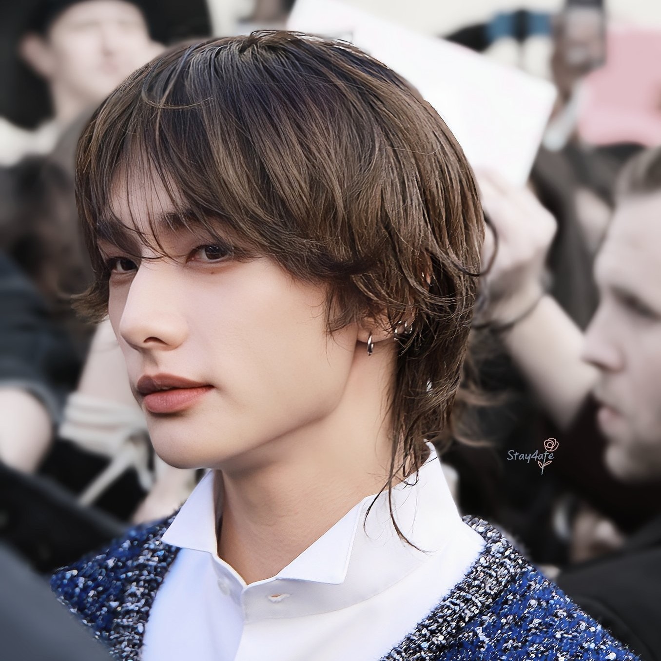 A moment captured by Hyunjin (Stray Kids)'s fan