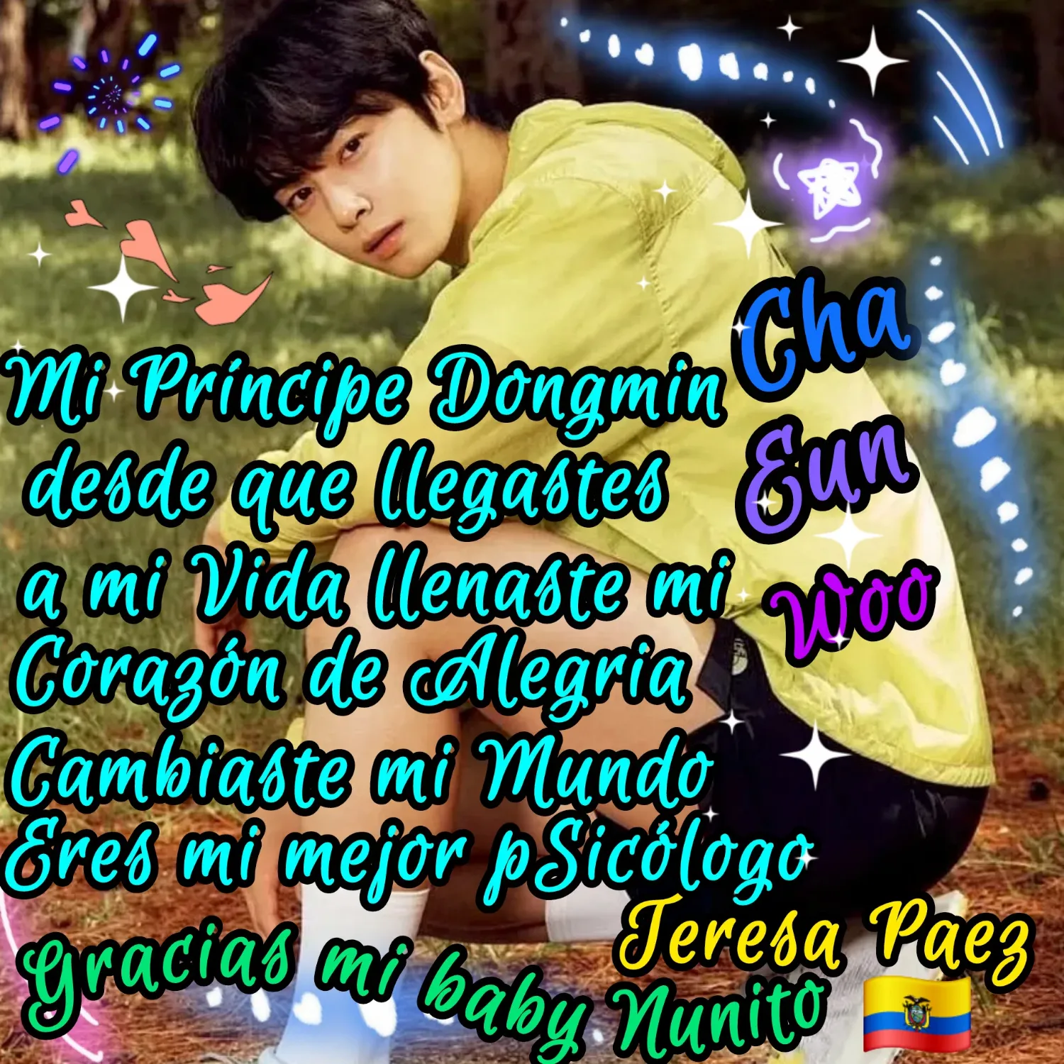 A moment captured by Eunwoo (ASTRO)'s fan