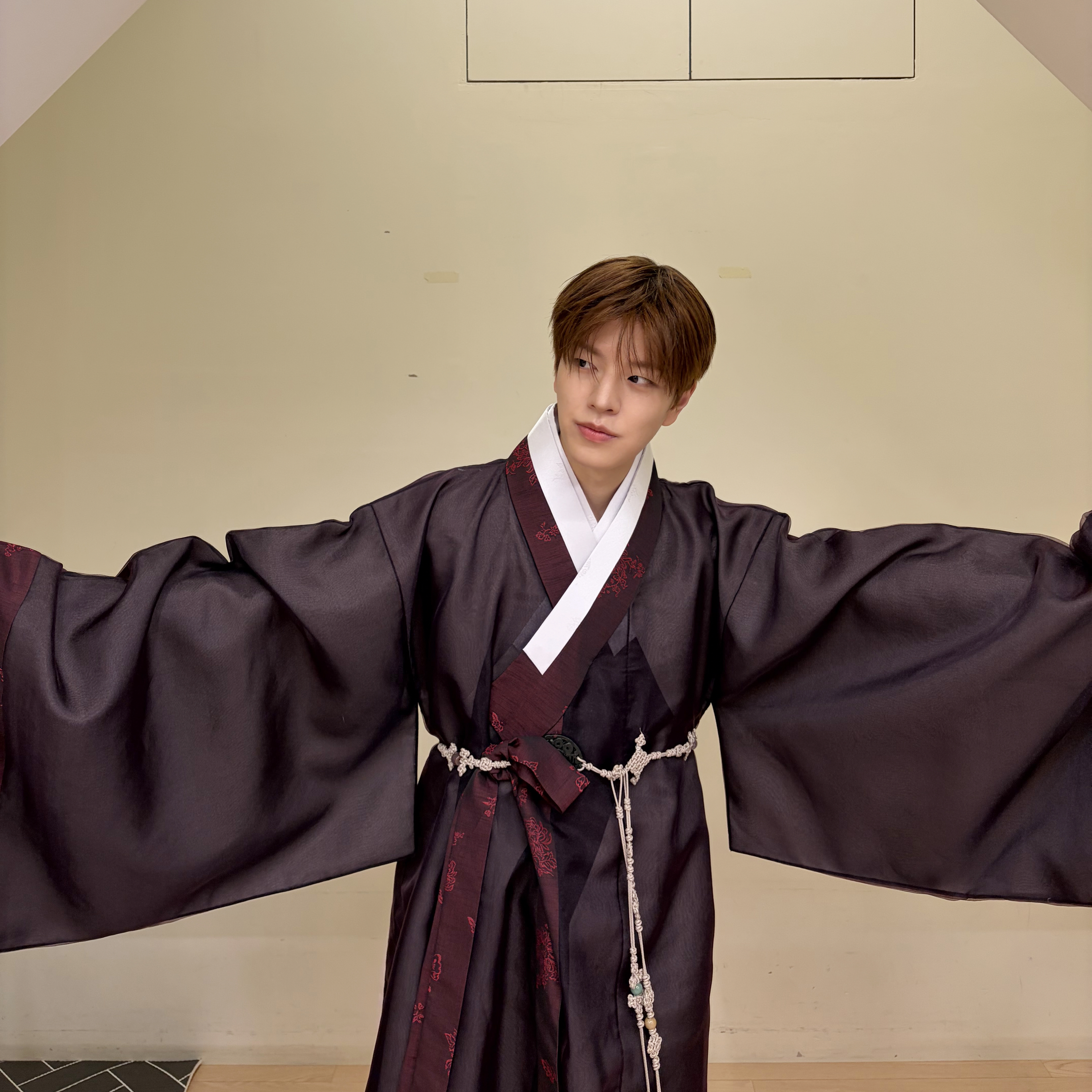 A moment captured by Stray Kids's fan