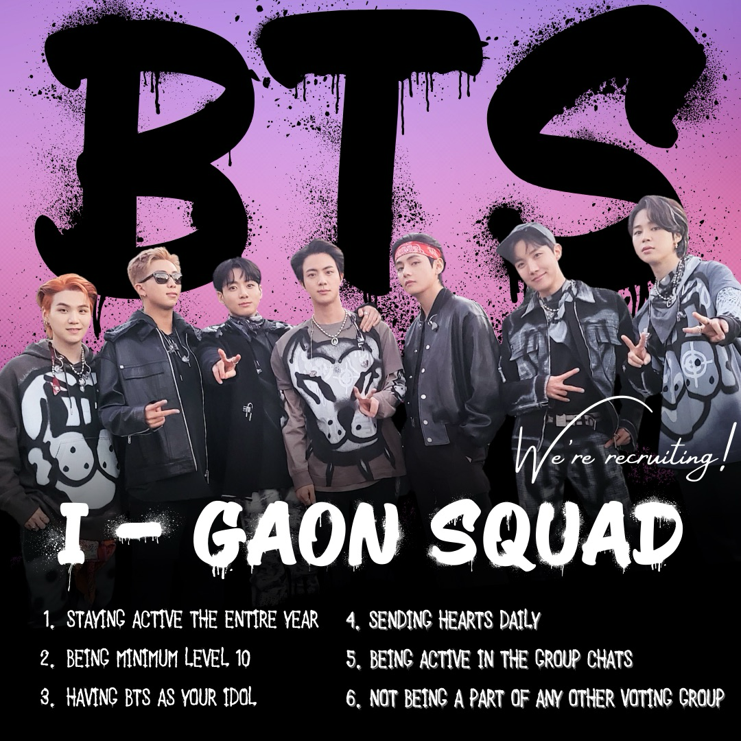 Recent activity shot of BTS