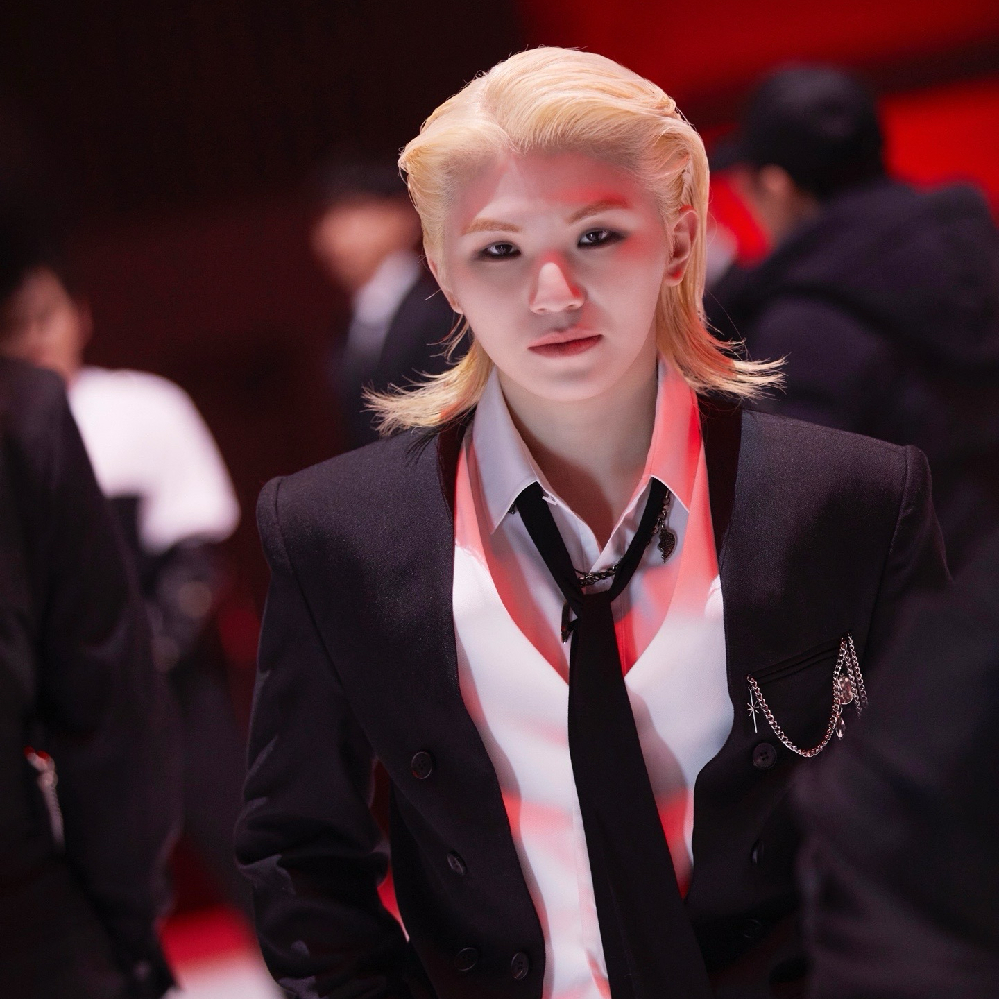 A moment captured by Woozi (SEVENTEEN)'s fan