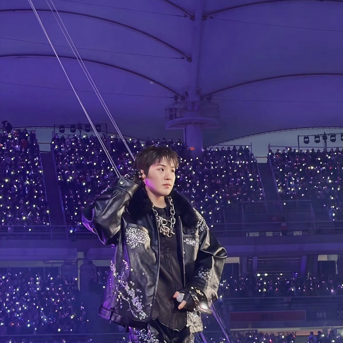 A moment captured by SUGA (BTS)'s fan