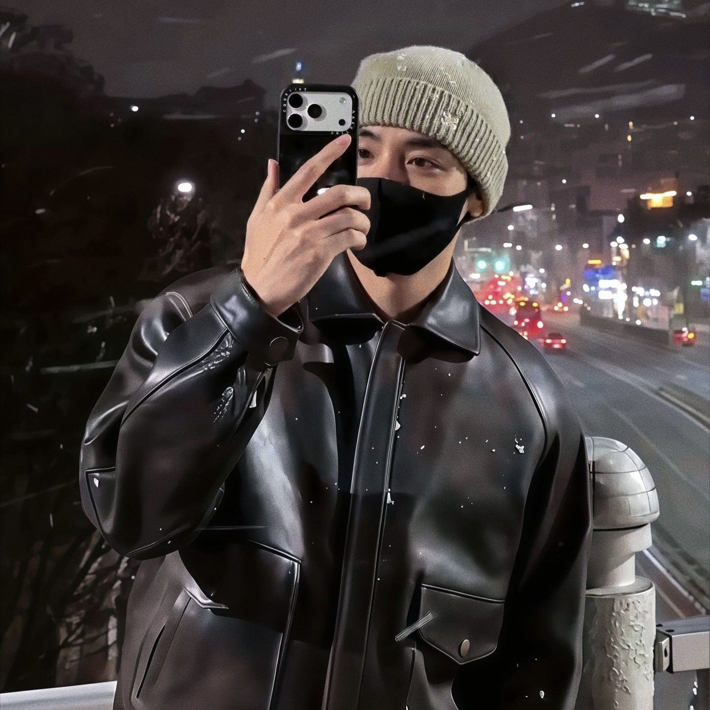 A moment captured by V (BTS)'s fan