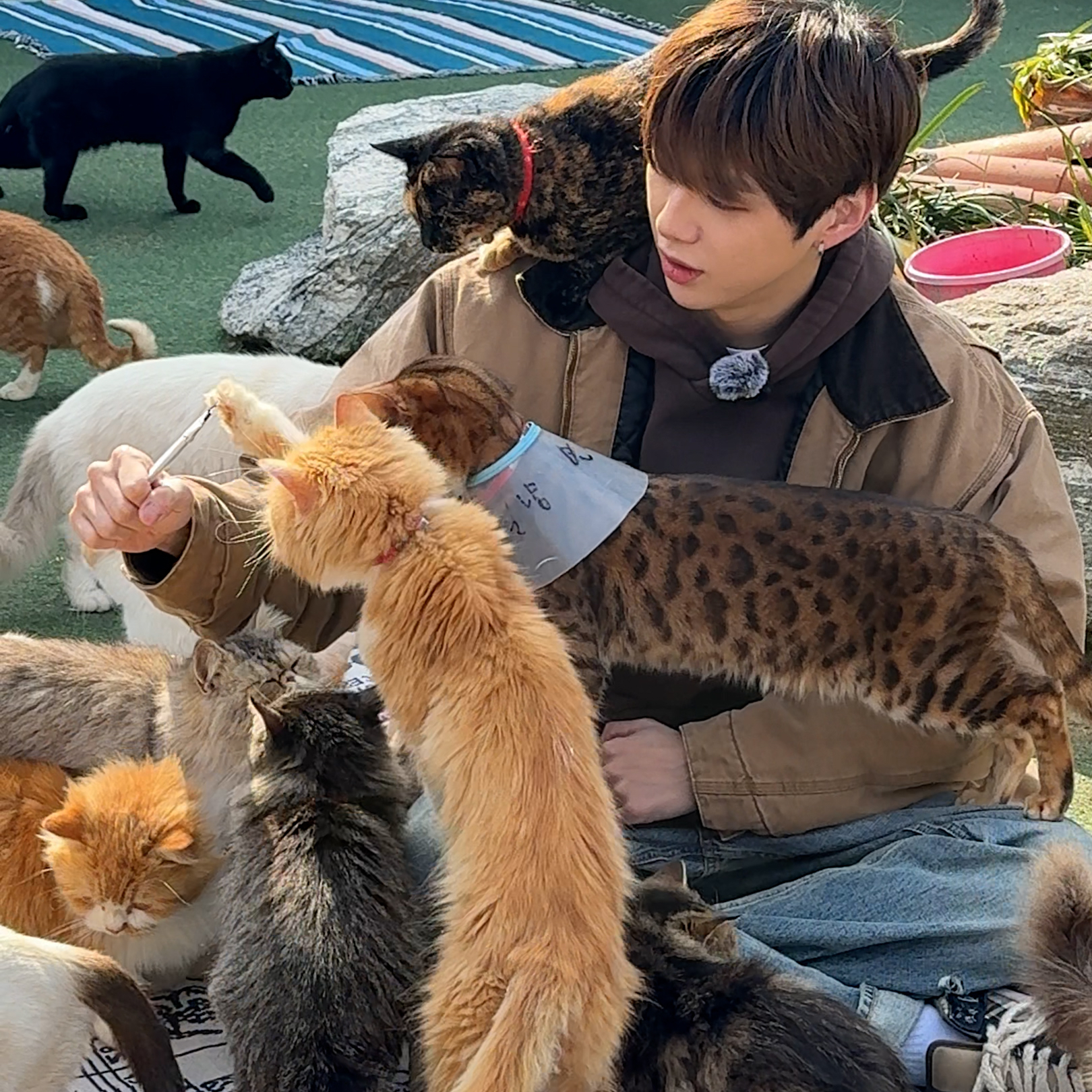 강다니엘의 비하인드 컷