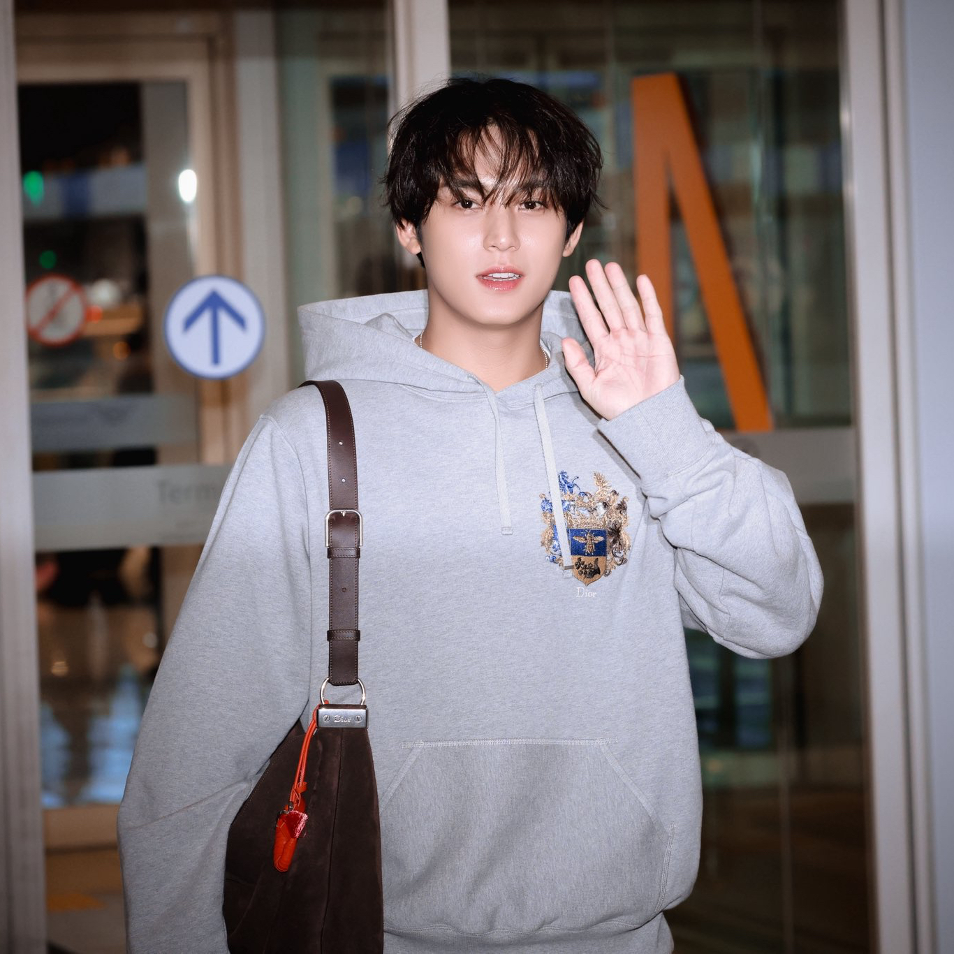 A moment captured by Mingyu (SEVENTEEN)'s fan