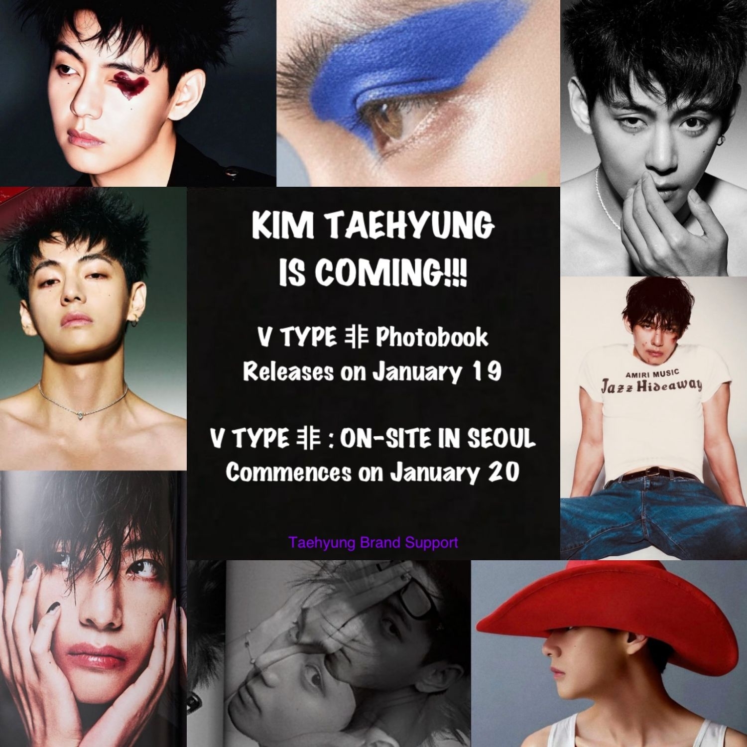 A moment captured by V (BTS)'s fan