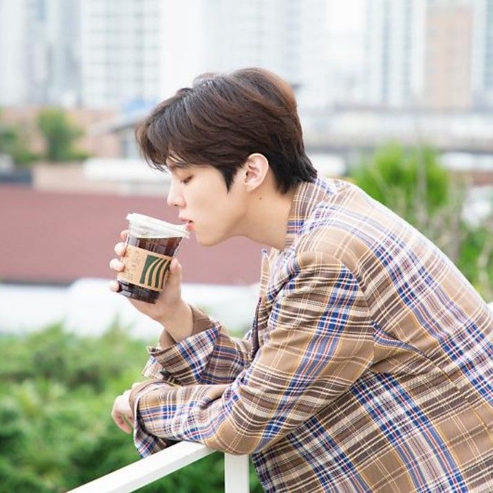 A moment captured by Kim Wooseok's fan