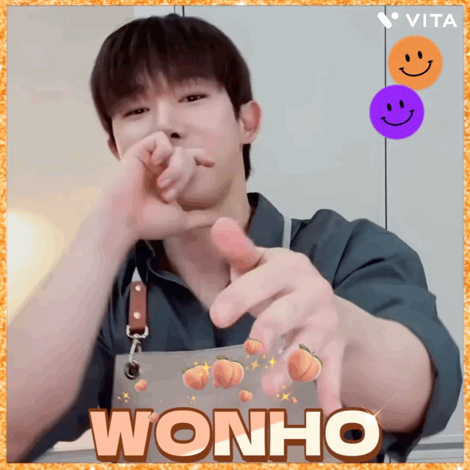 A moment captured by Wonho's fan