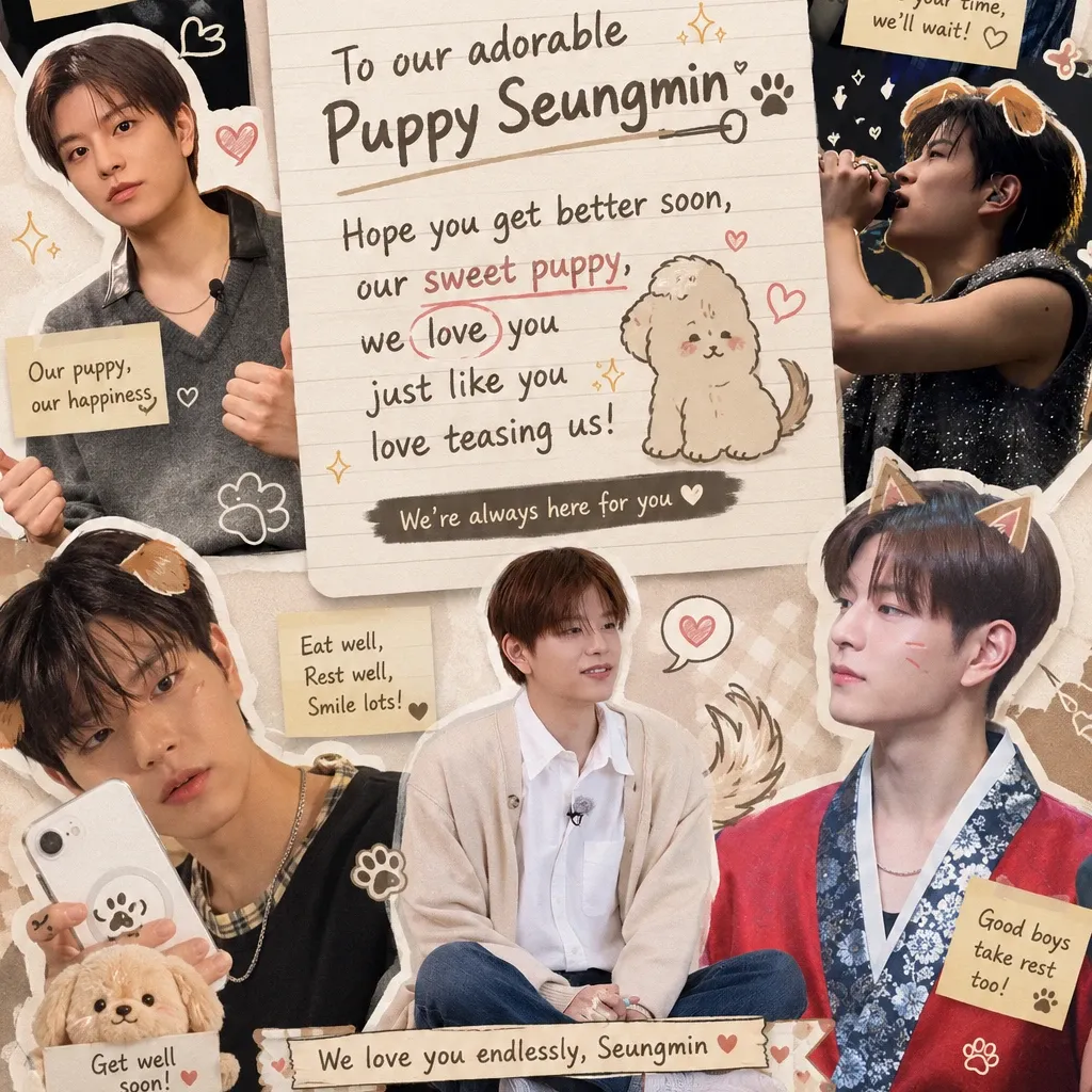 Recent activity shot of Seungmin (Stray Kids)