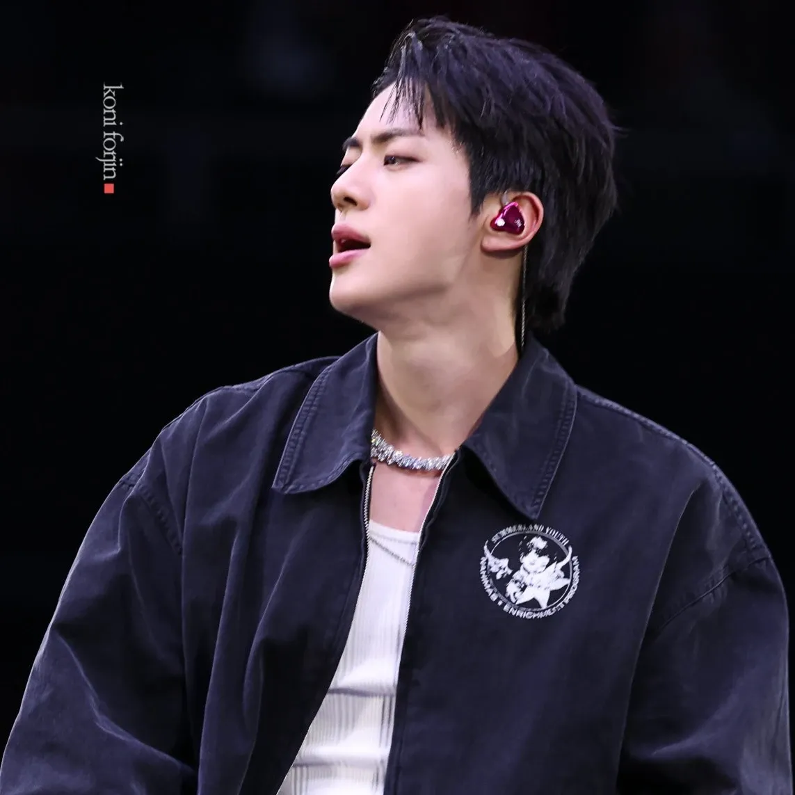 Recent activity shot of Jin (BTS)