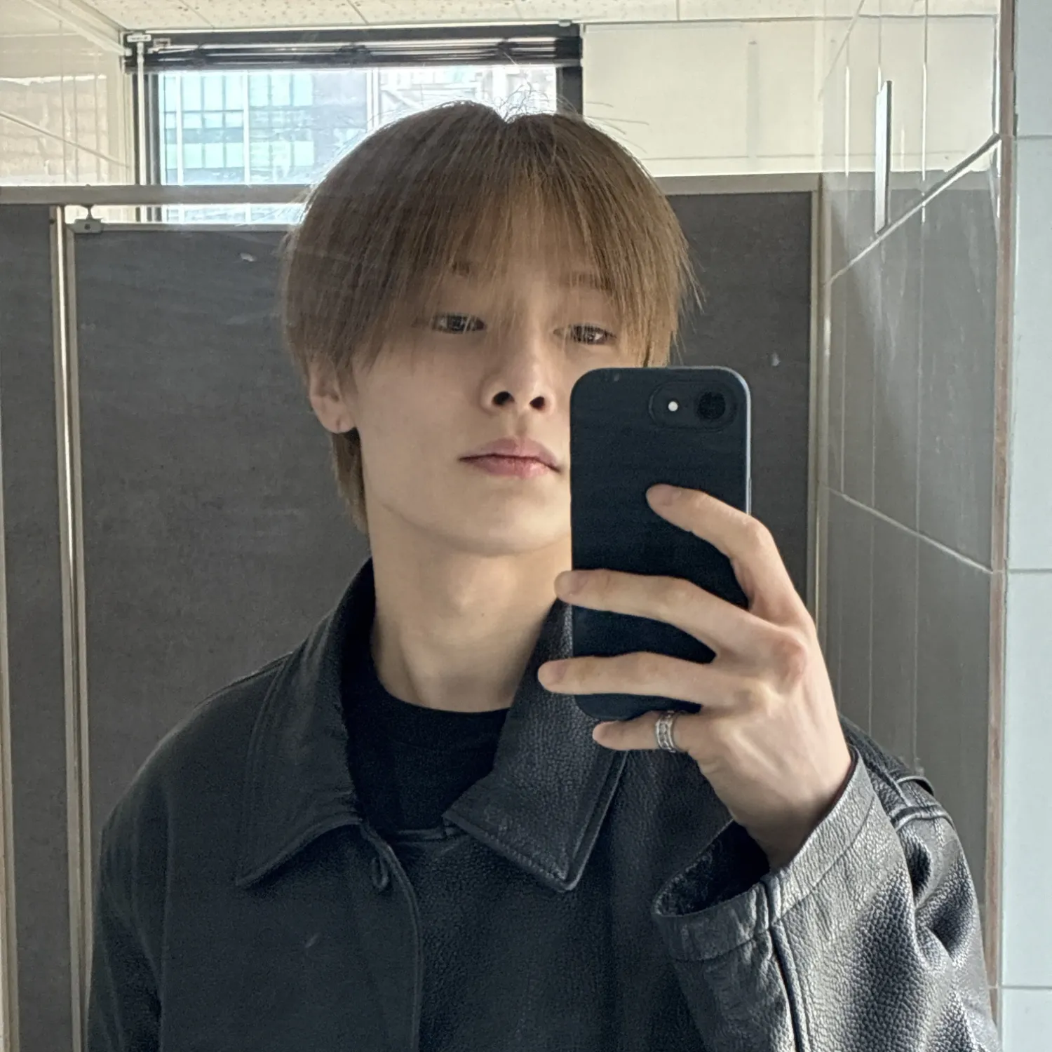 A moment captured by Stray Kids's fan