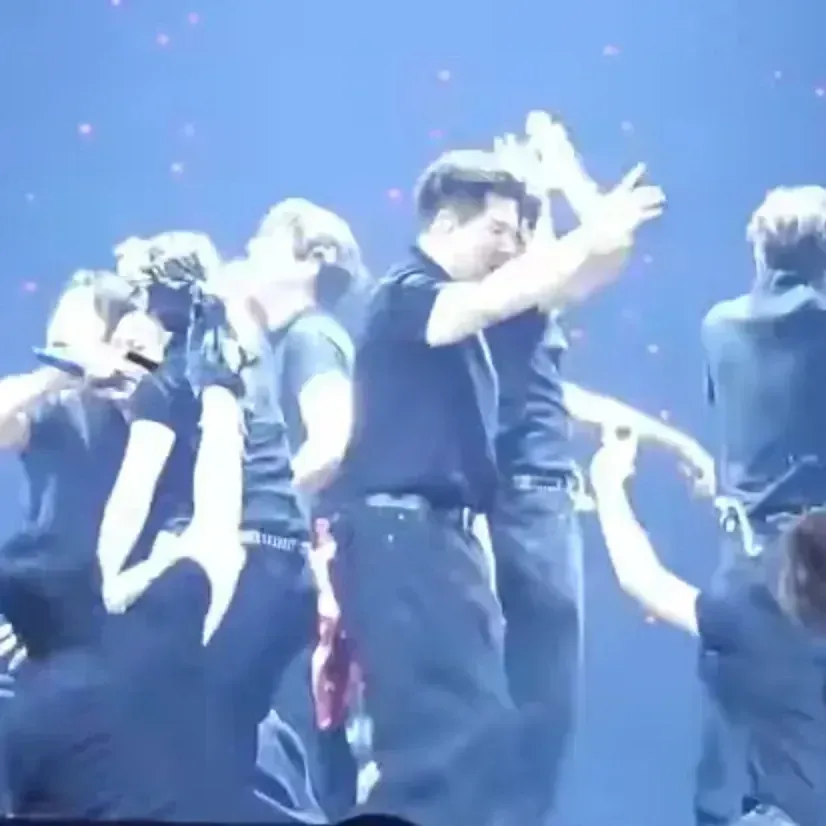 A moment captured by Shindong (Super Junior)'s fan